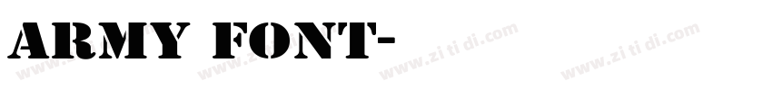 Army font字体转换